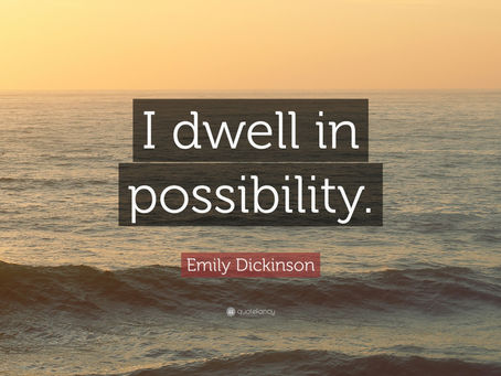 CAPABILITY VERSES POSSIBILITY. I DWELL In POSSIBILITY