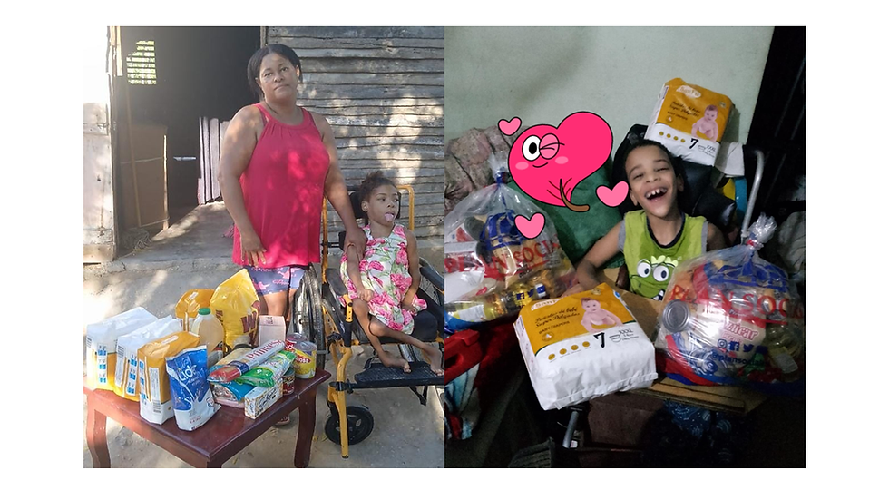 Entrega de donaciones