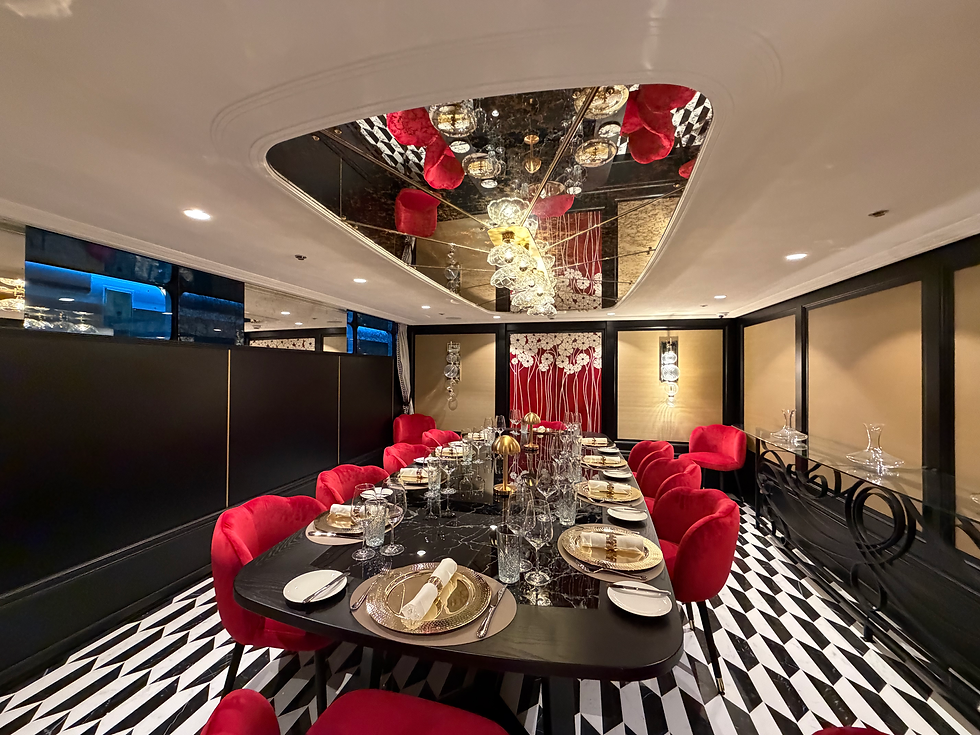 Uniworld's private dining room