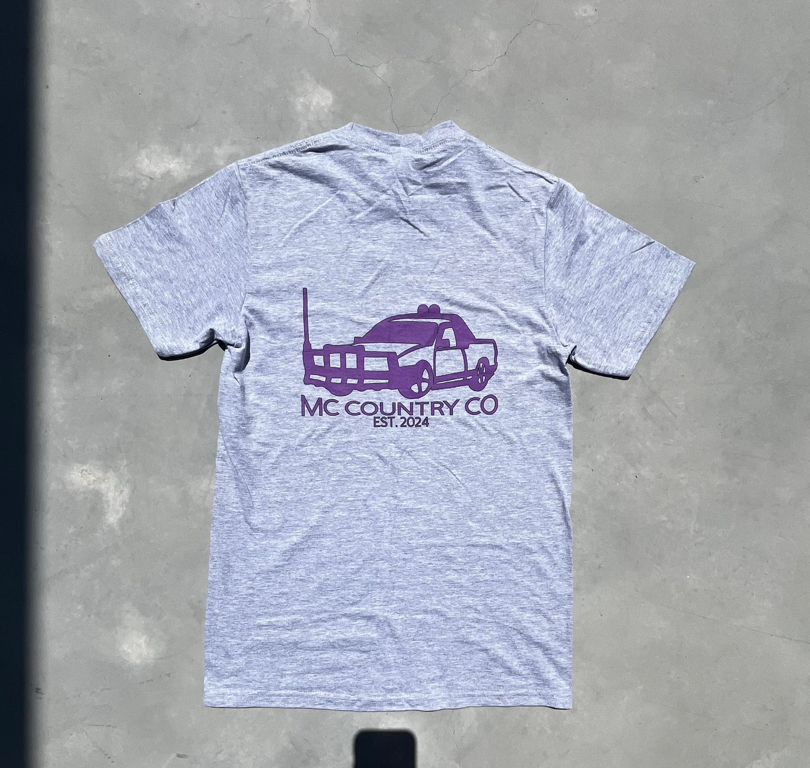 Ladies Grey/Purple Ute Tee