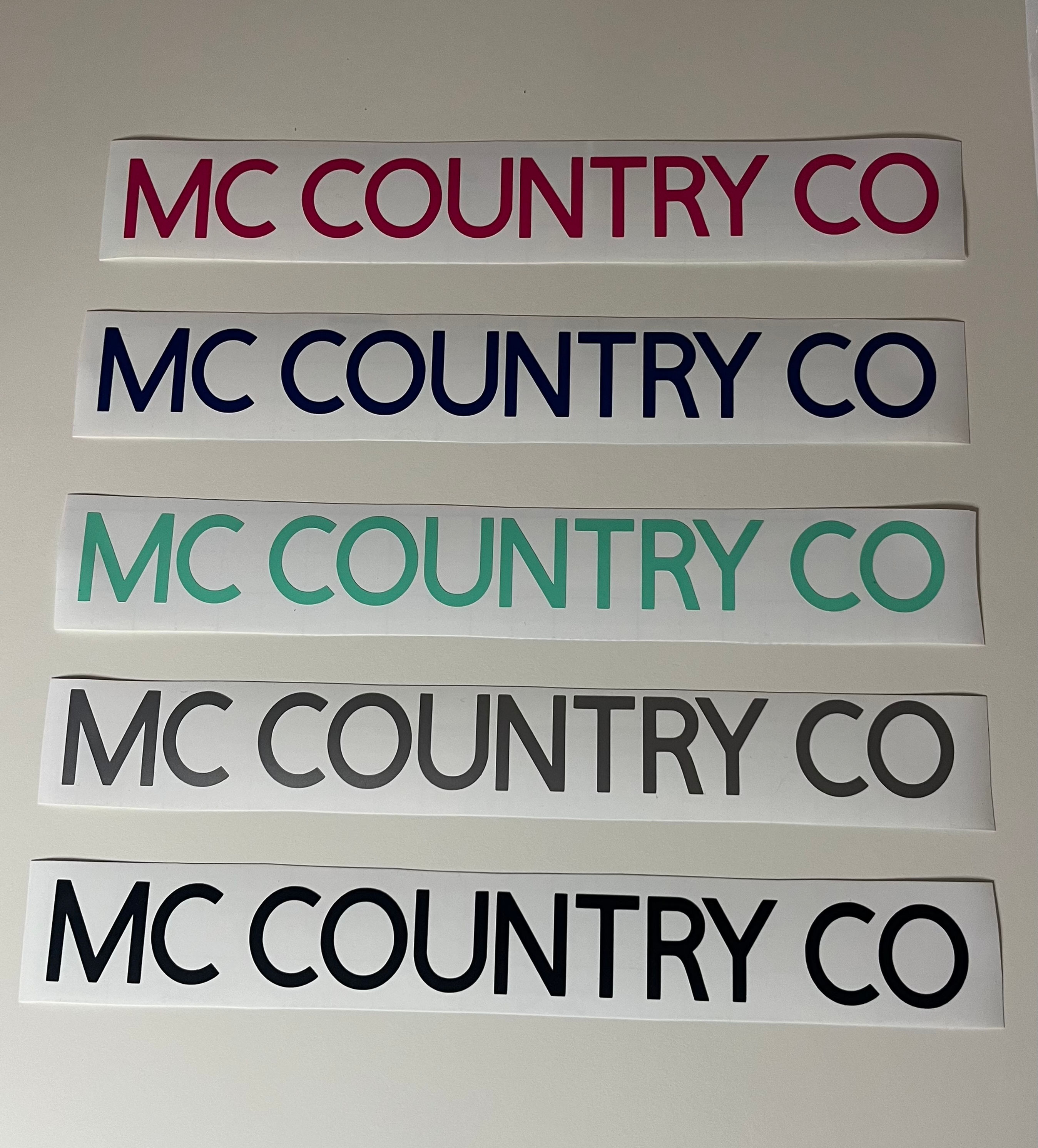 MC Country Co Stickers