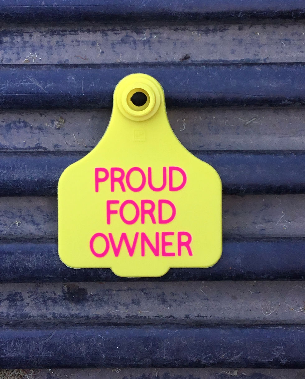 Thumbnail: Ford owner Cattle Tags
