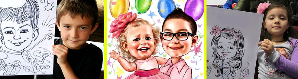 Caricatura para Festa Corporativa e festa de aniversário é com a Foto Kids Campinas ligue e faça sua reserva.