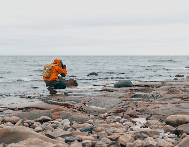 Photographer Near Shore