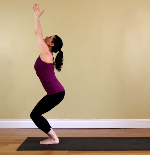 5. Chair Pose Helps To Cure Knee Pain
