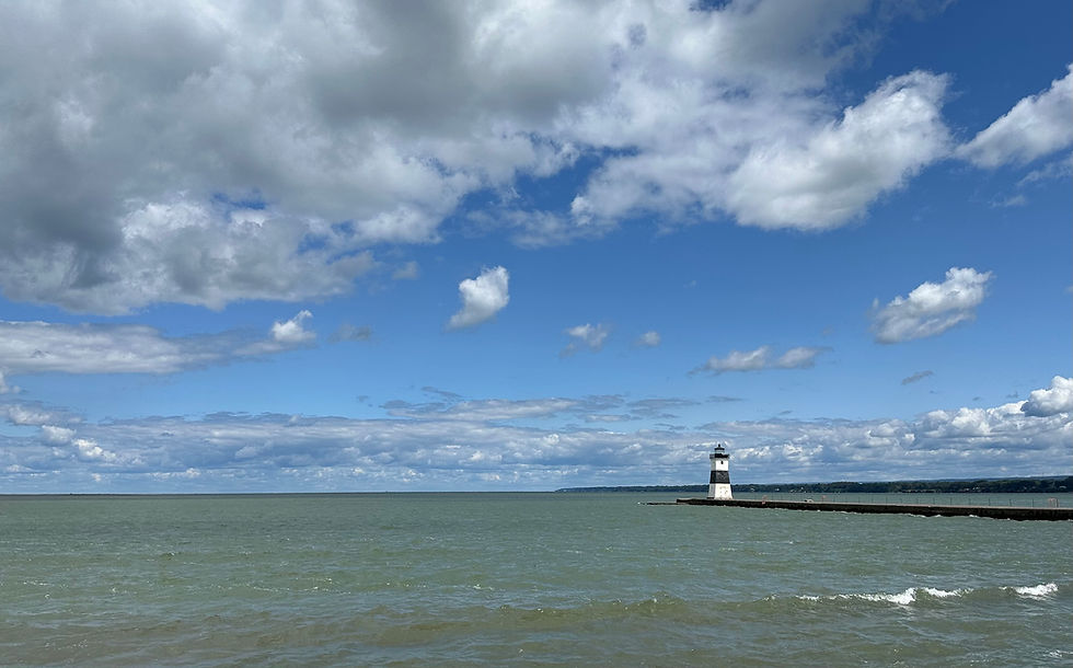 A lighthouse at Presque Isle State Park