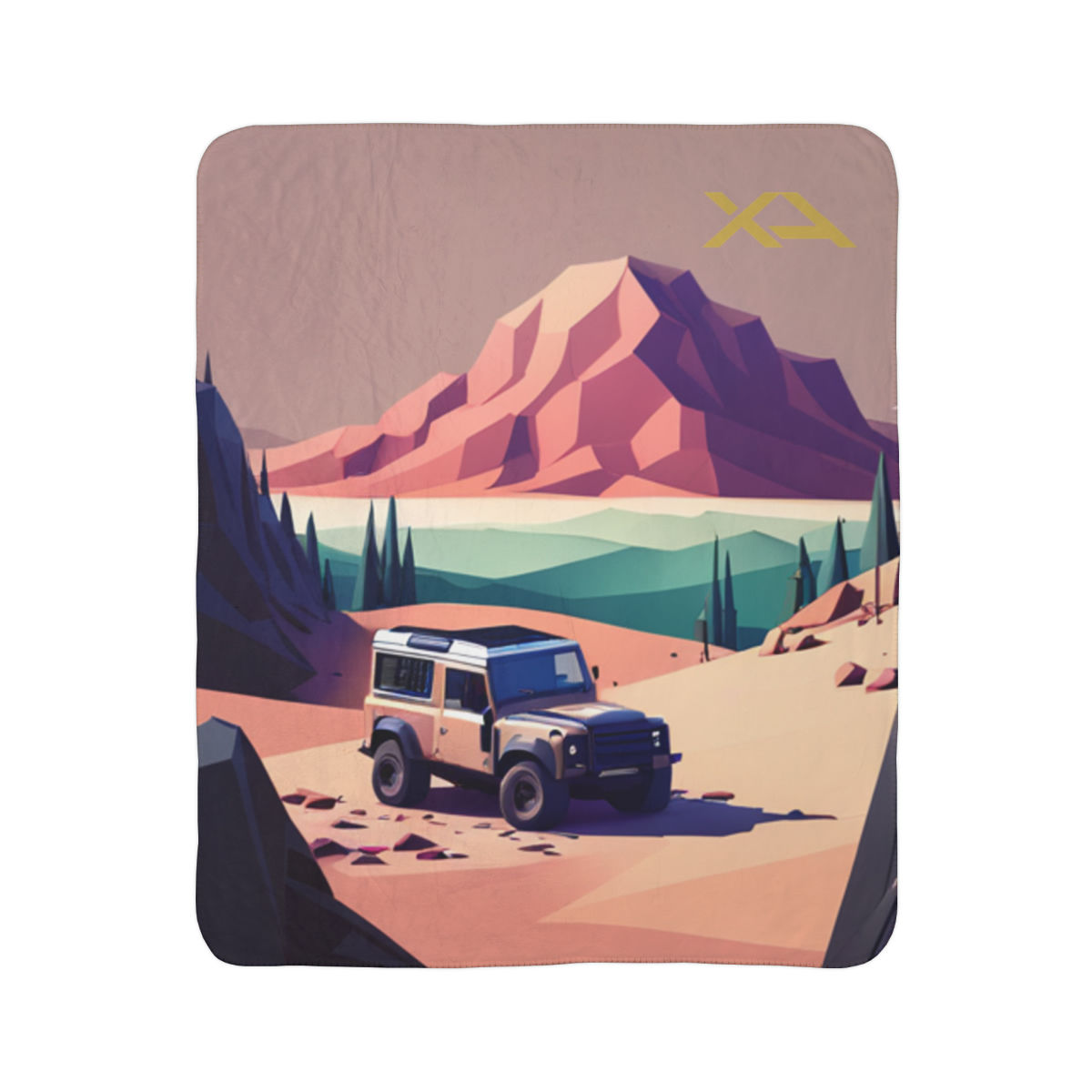 Fleece Sherpa Blanket DEFENDER OFFROAD