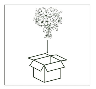 Envoyez-nous votre bouquet de mariée pour le préserver