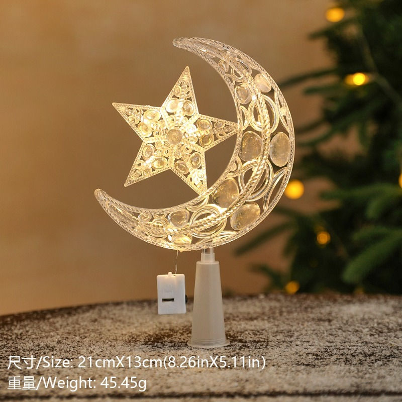 Miniatura: Estrelas de Natal de 15 cm com Luzes Brancas Quentes para Decoração de Casa e Qu