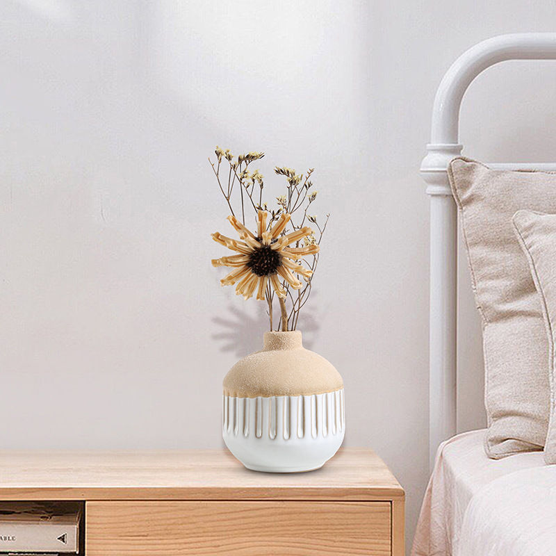 Miniatura: Vaso de cerâmica, mini arranjo floral criativo, frasco de aromaterapia, artesana