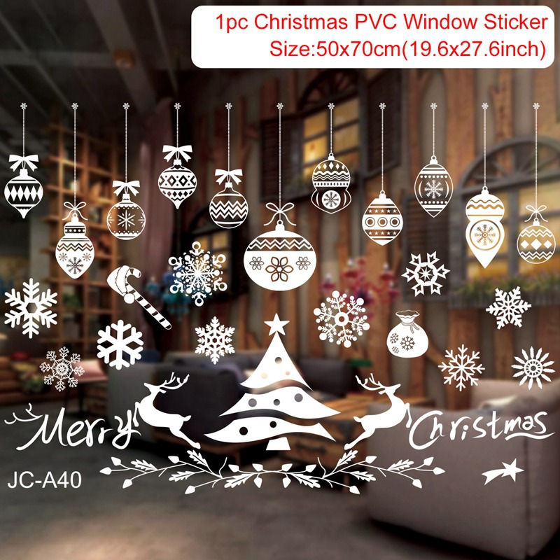 Miniatura: Adesivos de Natal para Parede e Janela - Decoração de Natal para Casa