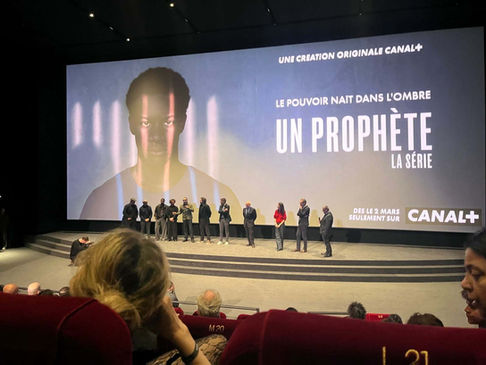 Avant-Première parisienne pour la série événement Canal+ Un Prophète ou vous pourrez y retrouver notre acteur Charles Salvy 