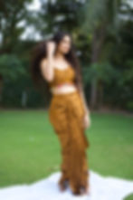 Dhoti skirt with blouse