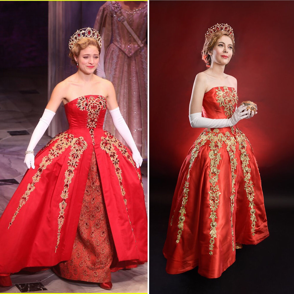 anastasia musical red dress Anastasia