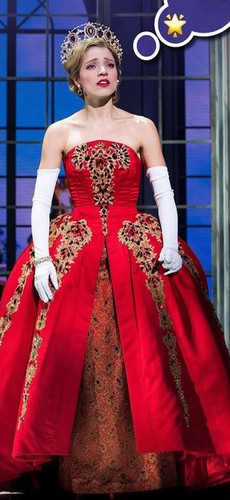 anastasia musical red dress Anastasia the musical {part 2} When Charlotte walked onto the stage wearing this beautiful custom made red gown, my jaw dropped and my eyes filled with tears. What a dream come true