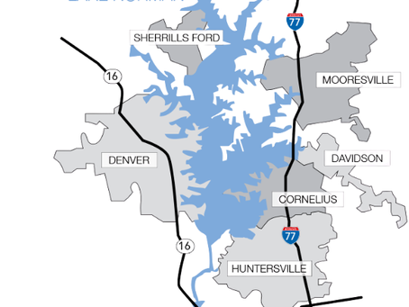 Map of Lake Norman, NC