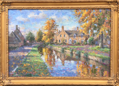 'Lower Slaughter in Autumn Light'