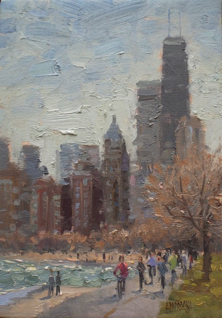 'Lakefront in Early Spring'