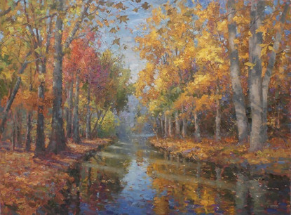 'Autumn River Landscape'