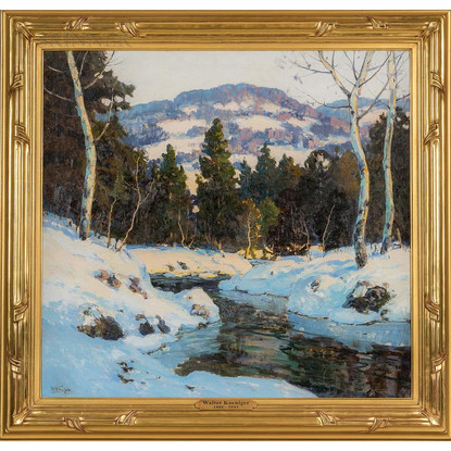 'Winter River Landscape'