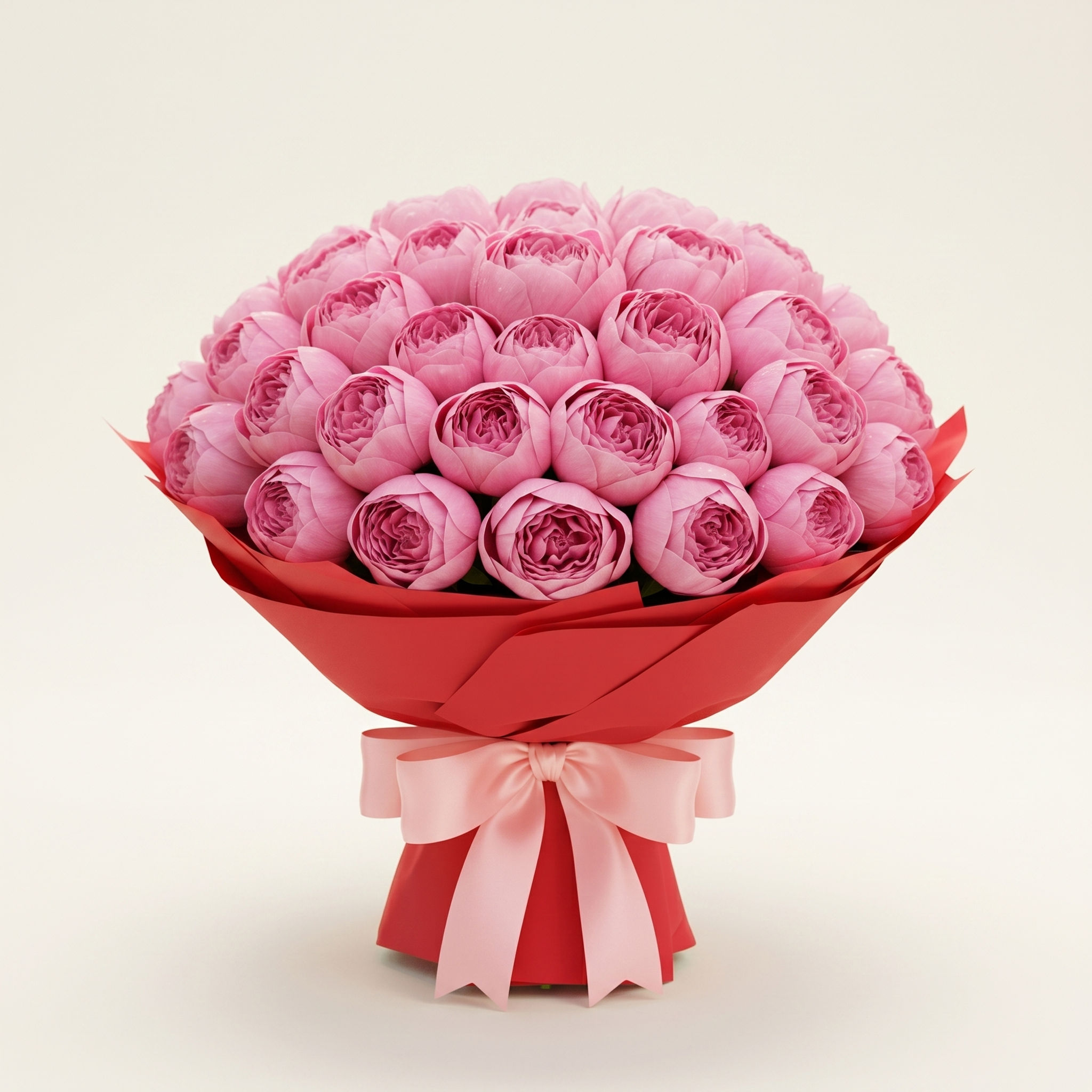 36 Pink Peonies