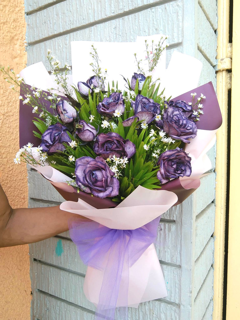 Buy 12 Purple Roses Bouquet | Flower Delivery to Tubungan Iloilo and ...