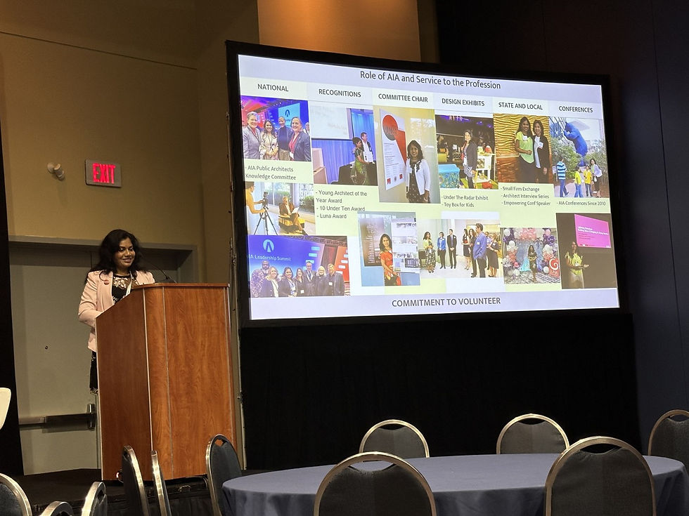 A brief graphic of my time with AIA and in the public sector