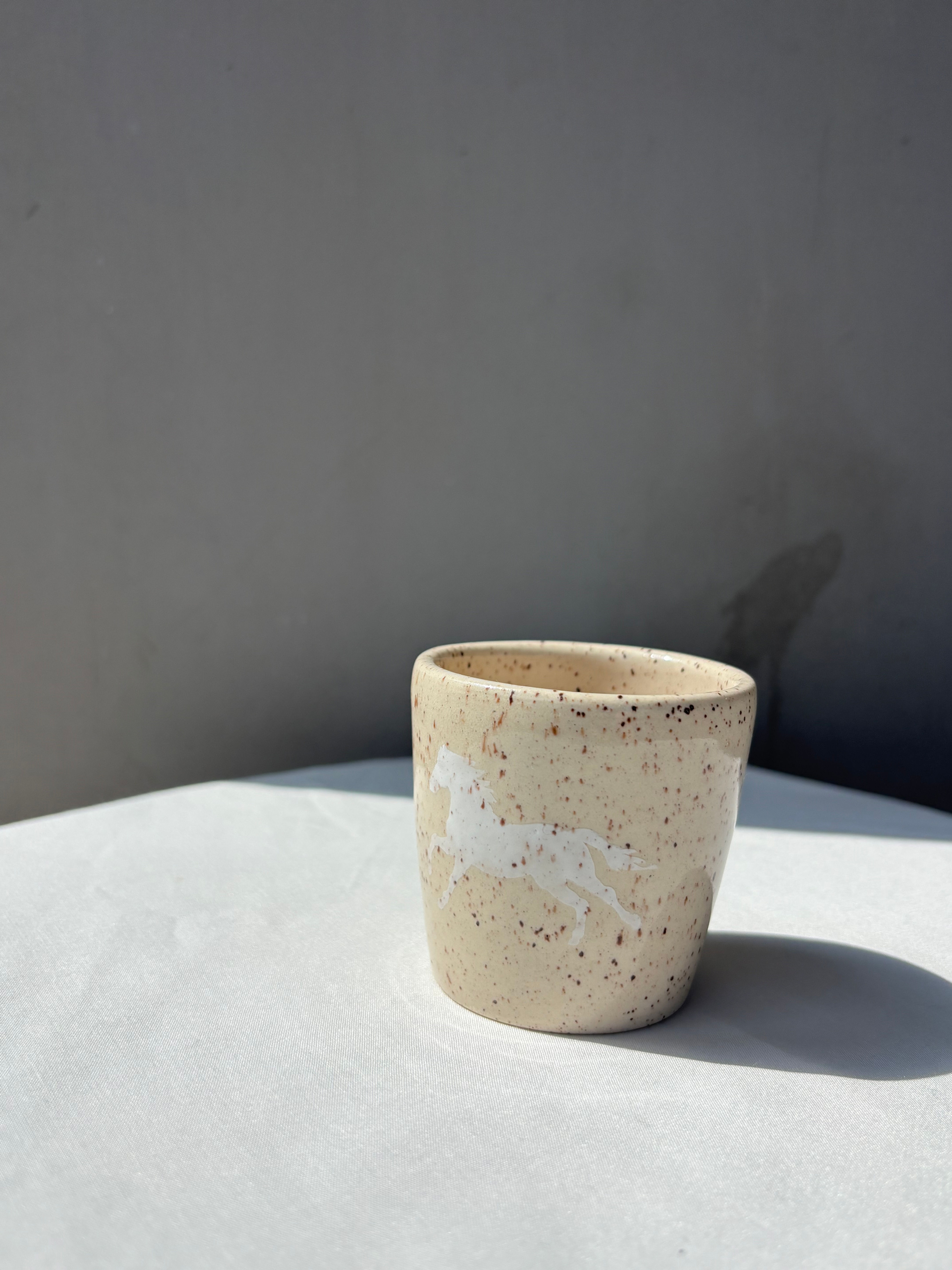 White Horse Shot Glass