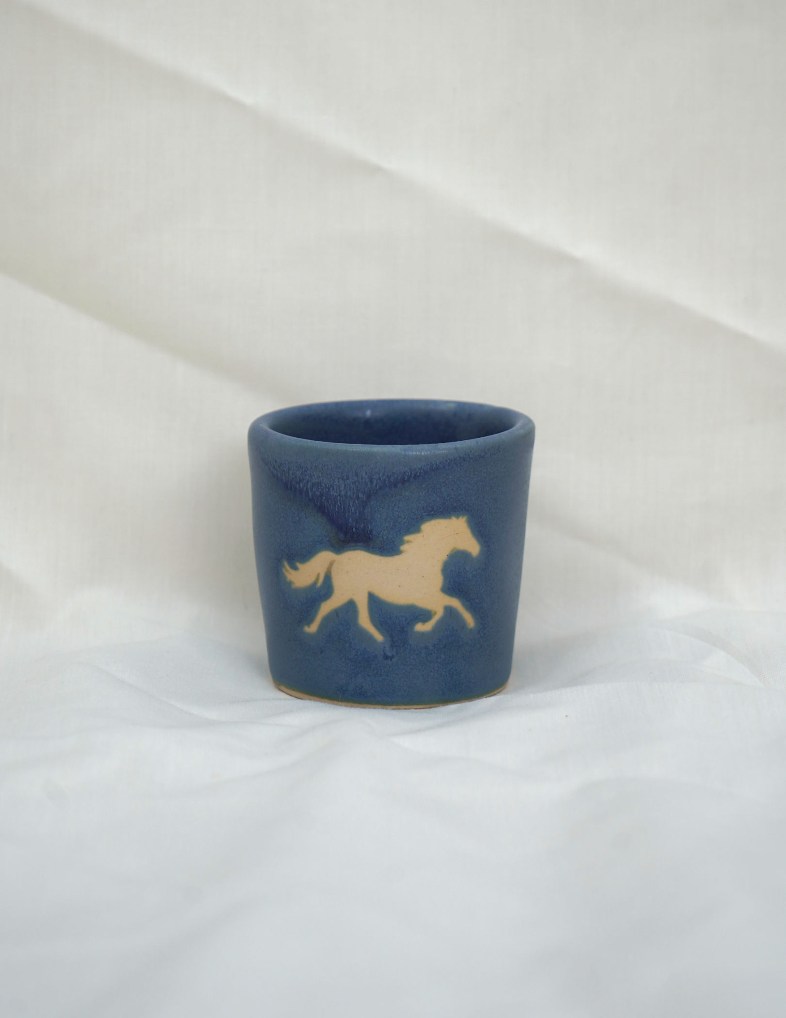 Denim Horse Mini Cup