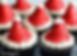Vanilla/Chocolate Santa Hats