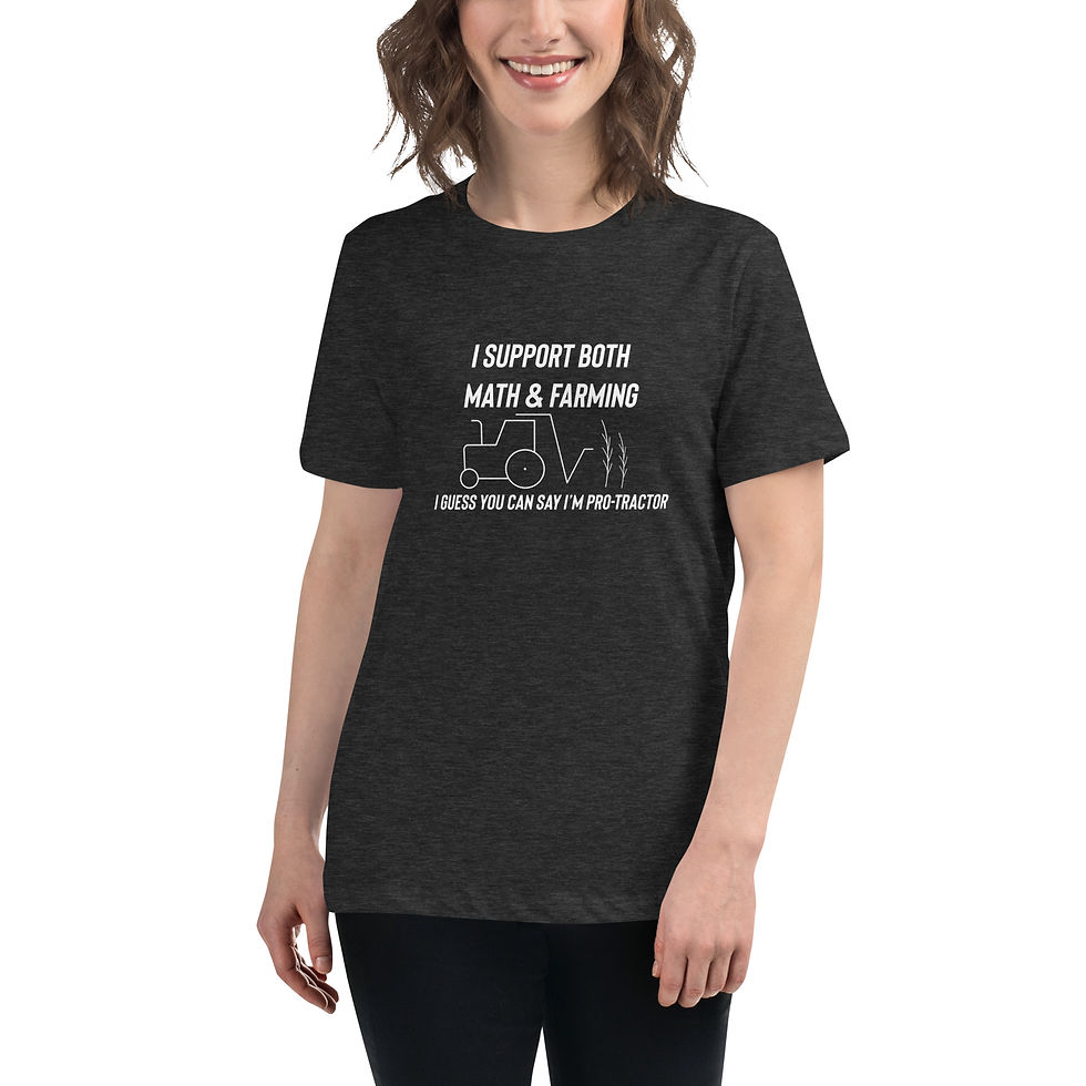 Thumbnail: Women's Relaxed T-Shirt- funny teacher  math graphic tee gifts for educator 