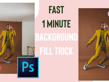 super easy one minute photoshop tutorial: extending a background with the content aware feature