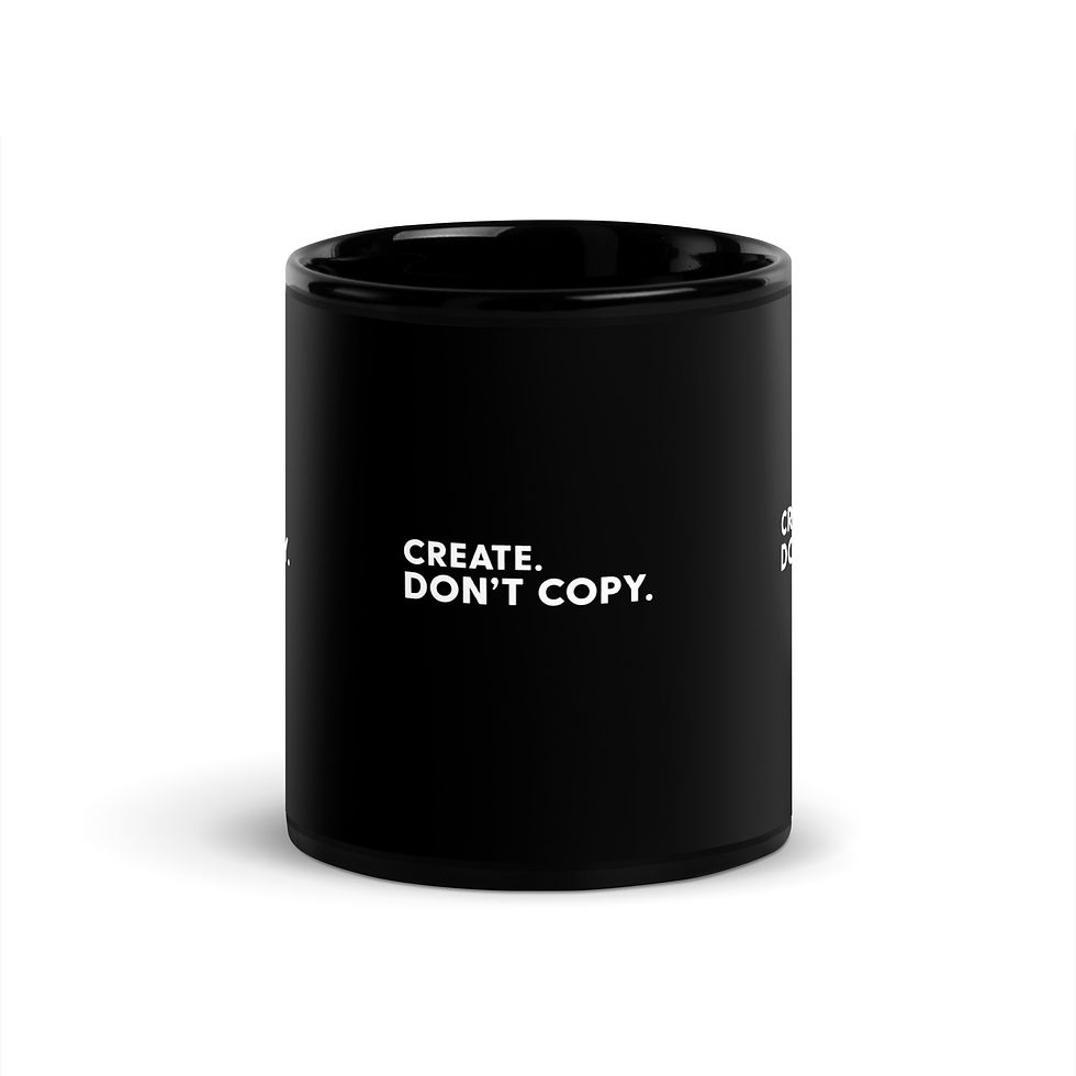 Thumbnail: create don't copy art motivational inspirational small business 