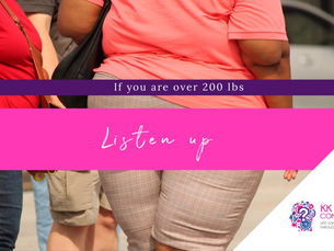 if you are over 200 lbs- listen up!
