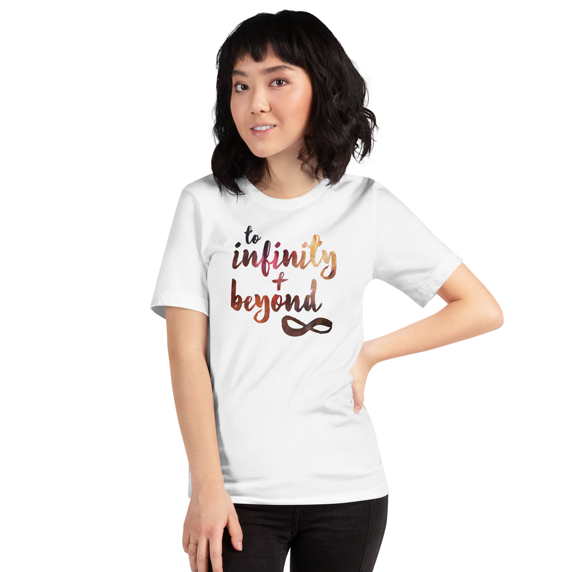 Unisex t-shirt to infinity and beyond buzz lightyear quote 