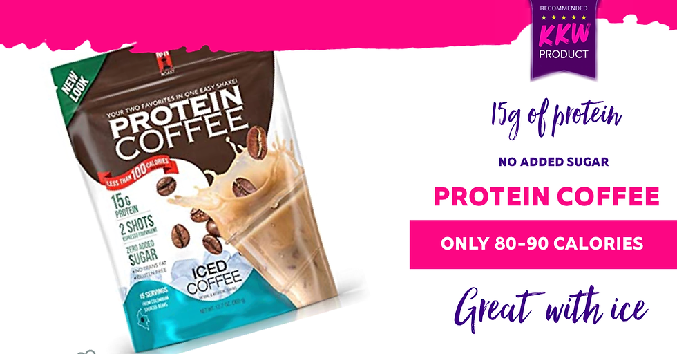 Pre-post Workout Coffee Protein Mix- ZERO Added Sugar - only 80-90 calories RECIPE INCLUDED