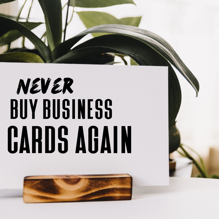 Never buy paper business cards again