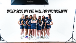 DIY Cyc Wall for Budget-Friendly Photography in a small space