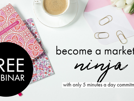 How to Become a marketing ninja- FREE Webinar