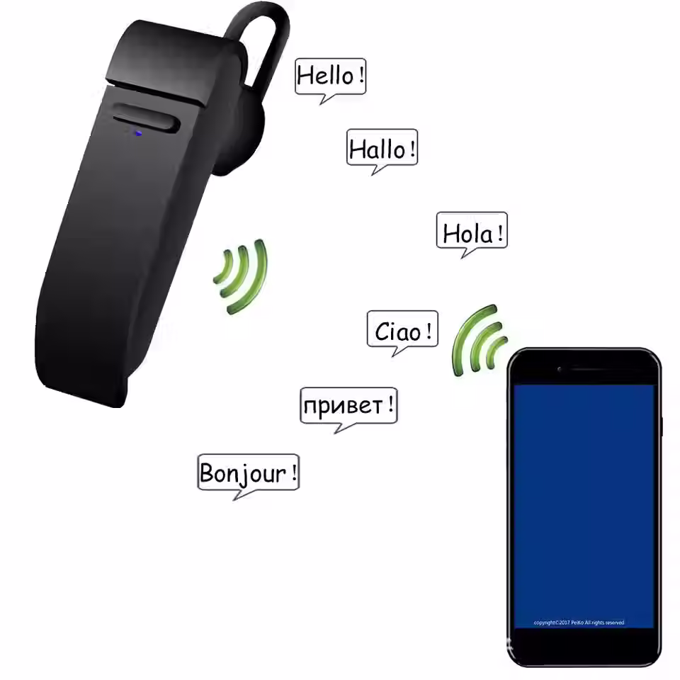 Thumbnail: Bluetooth Translation Earbuds, Wireless Sports Headphones