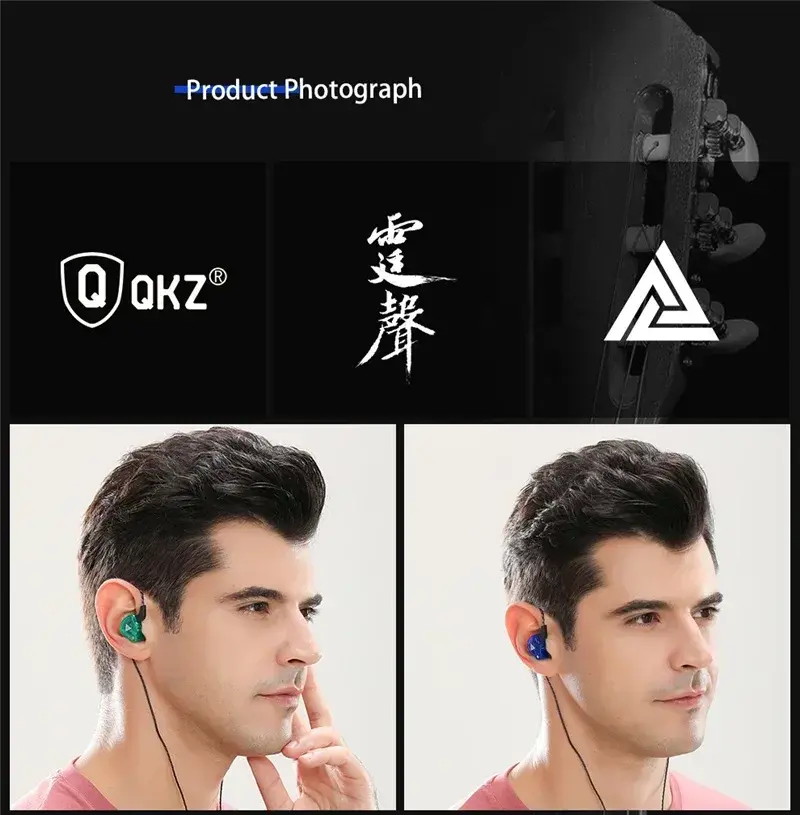 Thumbnail: VIKEFON QKZ AK6 In Ear Earphone 6 Dynamic Driver Unit Headphone With Mic Stereo 