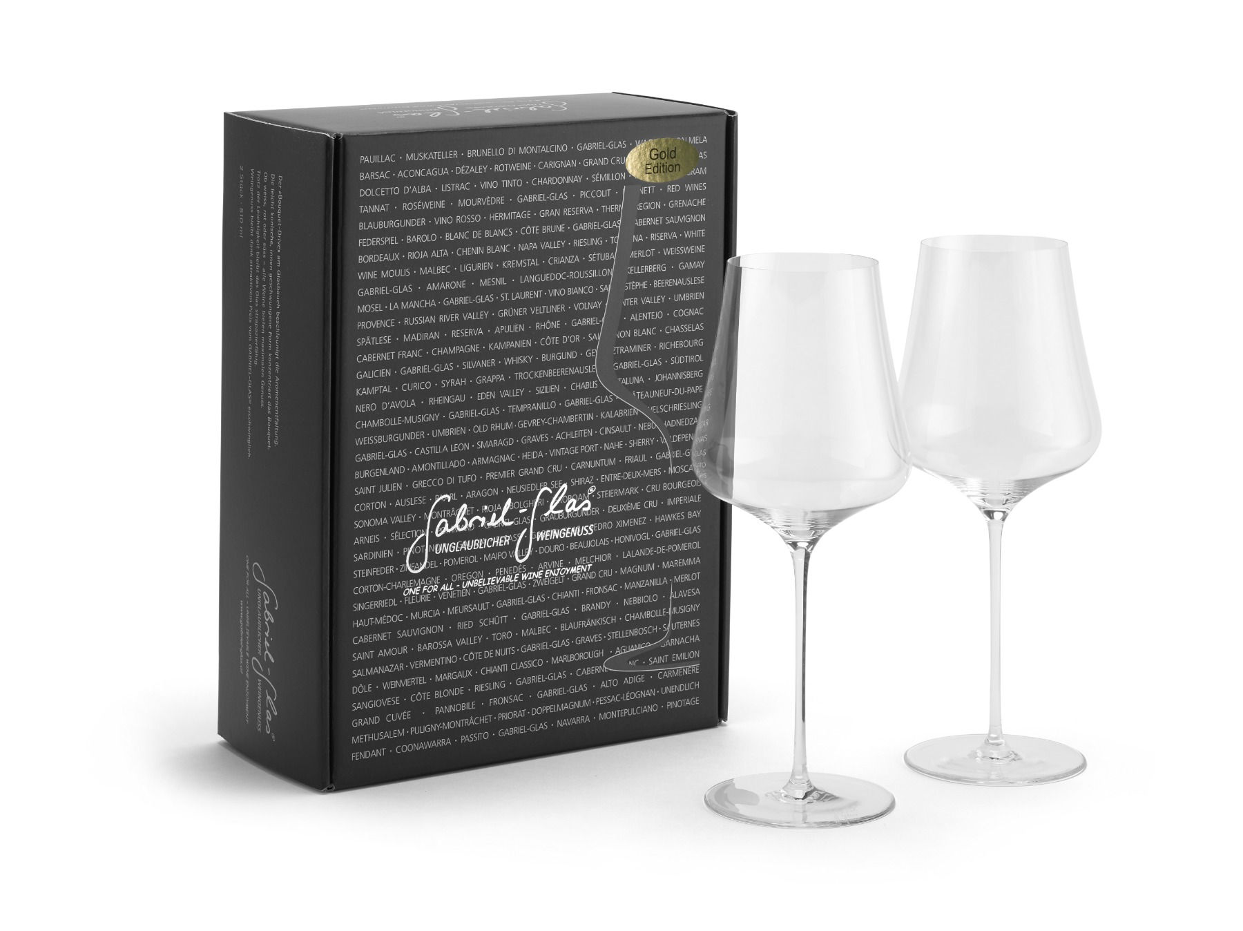 Gabriel-Glas Gold Edition Weingläser 2er Designkarton