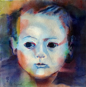 GABRIEL,37x37,acuarela,Arches300gm