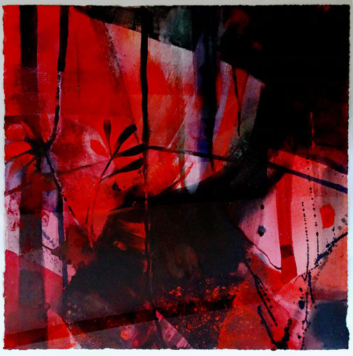 GARTEN, 56x56, Akryl, Arches300gm