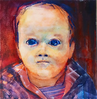 GABRIEL,40x40,acuarela,Arches300gm