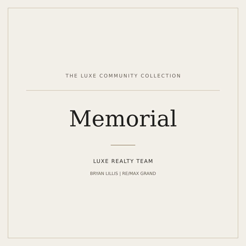 LUXE Realty Team community guide: Memorial
