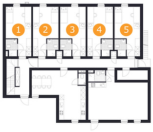 Plattegrond Peperstraat verdieping 1