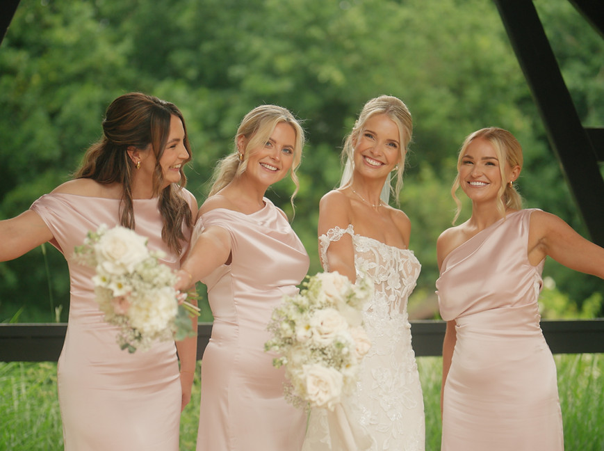 Bury Court Barn, Hampshire - Wedding Videography Bridesmaid shot