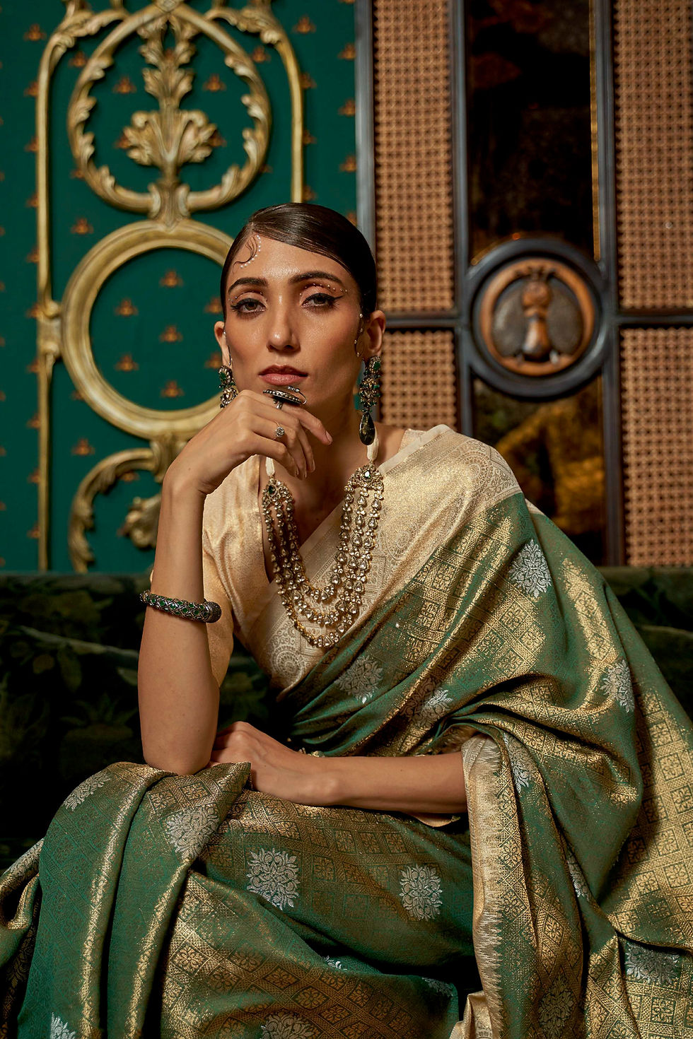 Pink Designer Saree For Women, Bridal Saree, Sarees For Wedding Reception, Banarasi Kashmiri Saree, Silk Sarees, Pethani