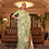 Thumbnail: Green Woven Kashmiri Saree with Kanjivaram Border for Wedding Reception, Paithani Saree Blouse, Latest Saree, Designer Sari